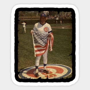Rick Monday in Chicago Cubs Sticker